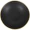 CosmoLiving by Cosmopolitan 15.25" Abstract Black with Gold Melting Drips Ceramic Decorative Bowl
